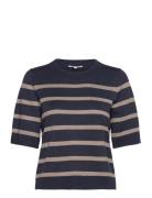 Carla-M Tops Knitwear Jumpers Navy MbyM