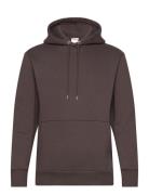 Slhreg-Dan Sweat Hood Tops Sweatshirts & Hoodies Hoodies Brown Selecte...