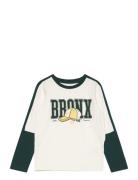 Nmmkimmo Ls Top Box Tops T-shirts Long-sleeved T-Skjorte Green Name It