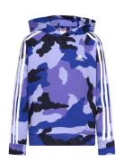 J Bl Camo Ft Hd Sport Sweatshirts & Hoodies Hoodies Blue Adidas Sports...