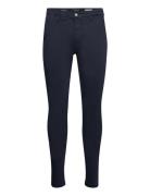 Zeumar Trousers Slim Hyperchino Color Xlite Bottoms Jeans Slim Navy Re...