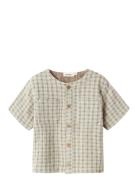 Nmmjoey Ss Shirt Lil Tops T-Kortærmet Skjorte Green Lil'Atelier