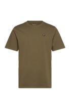 Badge T-Shirt - Gots/Vegan Tops T-Kortærmet Skjorte Khaki Green Knowle...