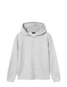 Nlmlaus Ls Sweat W. Hood Tops Sweatshirts & Hoodies Hoodies Grey LMTD