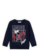 Nmmjessie Spiderman Sweat Unb Noos Mar Tops Sweatshirts & Hoodies Swea...