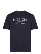 Big Hilfiger Tee Tops T-Kortærmet Skjorte Navy Tommy Hilfiger