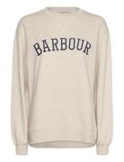 Barbour Northumb Sweat Tops Sweatshirts & Hoodies Sweatshirts Cream Ba...