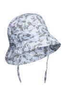 Bucket Hat W/Print Accessories Headwear Hats Bucket Hats Blue Melton