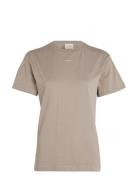Nano Logo Regular T-Shirt Tops T-shirts & Tops Short-sleeved Beige Cal...