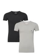 Mens Knit 2Pack T-Shirts Tops T-Kortærmet Skjorte Multi/patterned Empo...