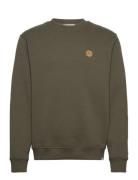 Crew Sweatshirt Tops Sweatshirts & Hoodies Sweatshirts Khaki Green Les...