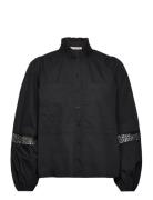 Tiffany Shirt Tops Shirts Long-sleeved Black A-View