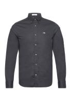 Slim Classic Poplin Shirt Tops Shirts Casual Black GANT