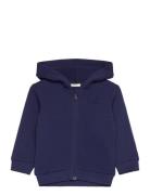 Jacket W/Hood L/S Tops Sweatshirts & Hoodies Hoodies Navy United Color...