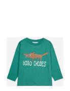 The Clever Fox T-Shirt Tops T-shirts Long-sleeved T-Skjorte Green Bobo...