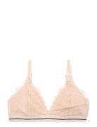 Mommy Darling Lingerie Bras & Tops Soft Bras Bralette Beige Love Stori...