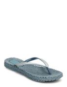 Flip Flop With Glitter Shoes Summer Shoes Sandals Flip Flops Blue Ilse...