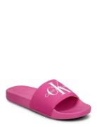 Slide Monogram Co Shoes Summer Shoes Sandals Pool Sliders Pink Calvin ...