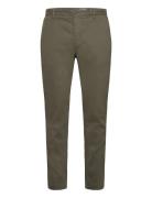 Jeffrey Brushed Chino Designers Trousers Chinos Green Morris