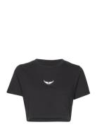Carly Wings Tops Crop Tops Short-sleeved Crop Tops Black Zadig & Volta...