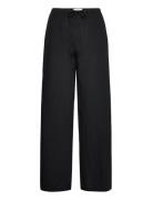 Linen Blend Trousers Bottoms Trousers Linen Trousers Black Gina Tricot