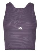 Tf Print Cro Tk Sport Crop Tops Sleeveless Crop Tops Purple Adidas Per...