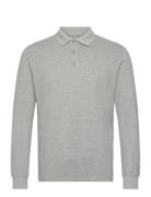 Albert Ls Organic / Recycle Tops Polos Long-sleeved Grey Kronstadt