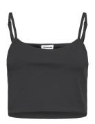 Nmteresa Cropped S/L Top Noos Tops Crop Tops Sleeveless Crop Tops Blac...