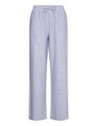 Pants From Freequent In A Light Linen Material With A Striped Print. T...