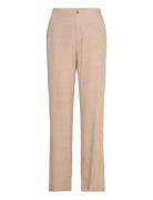 Fqluigi-Pants Bottoms Trousers Linen Trousers Beige FREE/QUENT