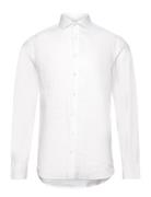 Bs Perth Casual Slim Fit Shirt Tops Shirts Linen Shirts White Bruun & ...