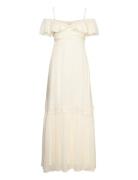 Satin Singoalla Dress Designers Maxi Dress Cream By Ti Mo