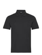 Troy Pique Polo Shirt Designers Polos Short-sleeved Black J. Lindeberg