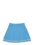 Knitted Tennis Skirt Dresses & Skirts Skirts Midi Skirts Blue Copenhag...