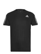 Own The Run Tee Tops T-Kortærmet Skjorte Black Adidas Performance