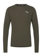 Run Favorite Ls Tee M Sport T-Langærmet Skjorte Khaki Green PUMA