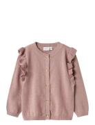 Nmfabinne Ls Knit Card Noos Tops Knitwear Cardigans Pink Name It