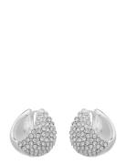 Duni Rhinest Earrings Accessories Jewellery Earrings Hoops Silver Twis...