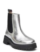 Booties - Flat - With Elastic Boots Støvler Silver ANGULUS