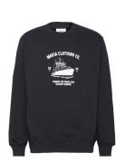 Urho Sweatshirt Tops Sweatshirts & Hoodies Sweatshirts Black Makia