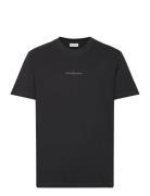 Monologo Tee Tops T-Kortærmet Skjorte Black Calvin Klein Jeans