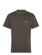 Cotton Jersey Frode Emb Logo Tee Tops T-Kortærmet Skjorte Brown Mads N...