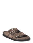 Blake Sandal - Earth Suede Flade Sandaler Brown Garment Project