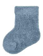 Nbmollo Terry Fluffy Sock Sokker Strømper Blue Name It