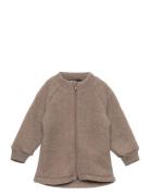 Wool Jacket Outerwear Fleece Outerwear Fleece Jackets Beige Mikk-line