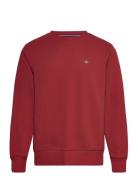 Reg Shield C-Neck Sweat Tops Sweatshirts & Hoodies Sweatshirts Red GAN...