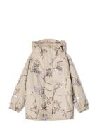 Prune Check Lined Rain Jacket Outerwear Rainwear Jackets Cream Garbo&F...