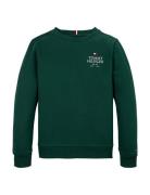 Th Logo Puff Embr Reg Sweatshirt Tops Sweatshirts & Hoodies Sweatshirt...