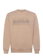 Albula Sweatshirt Tops Sweatshirts & Hoodies Sweatshirts Beige Napapij...