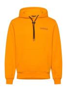 Albula Hoodie Tops Sweatshirts & Hoodies Hoodies Orange Napapijri